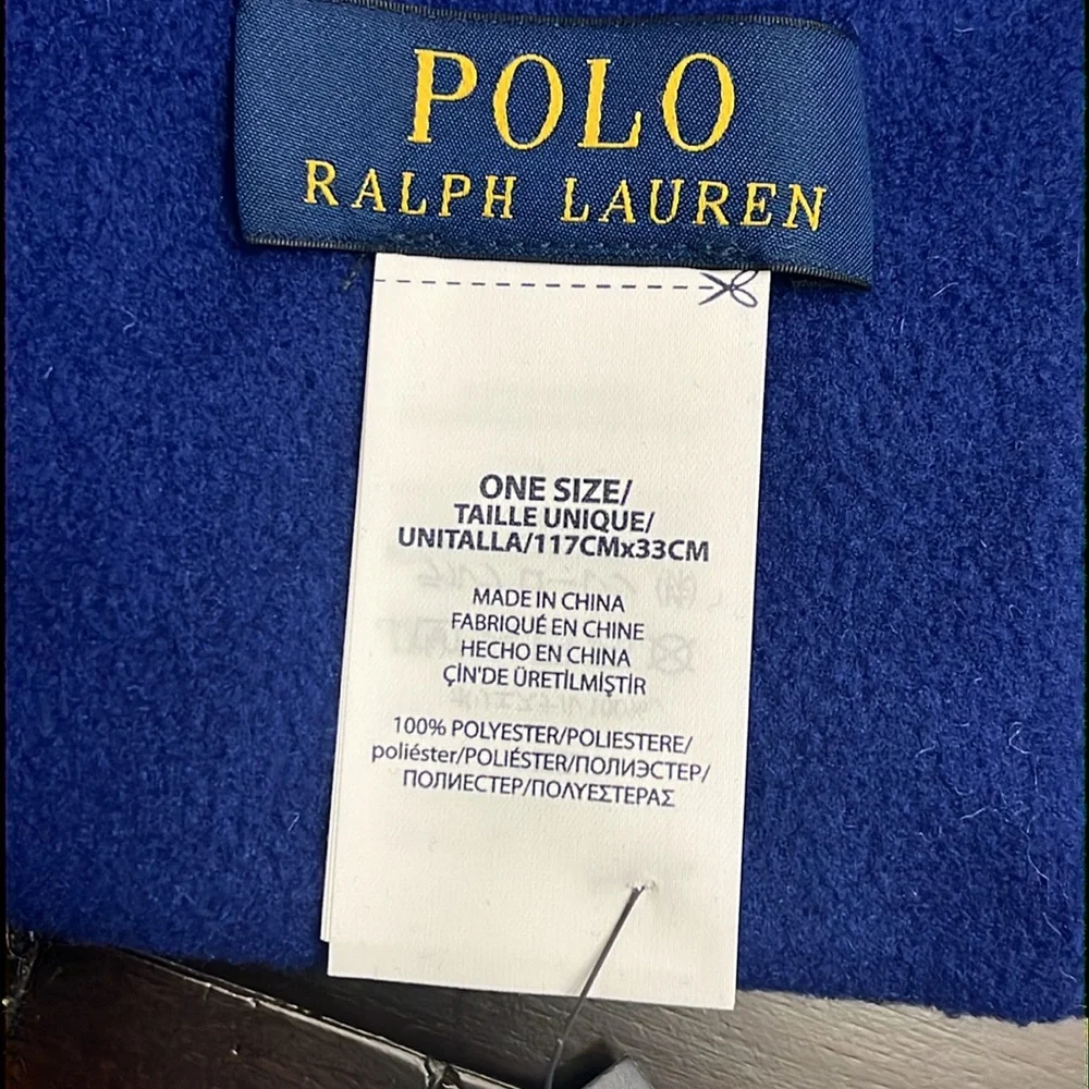 Polo Ralph Lauren Ski 92 1992 Winter Puffer Scarf new red blue Mens Women’s